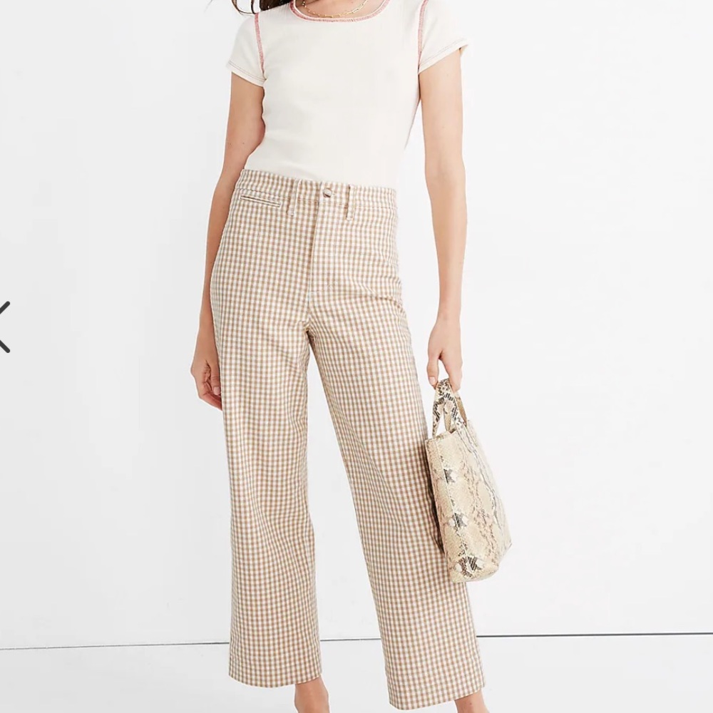 Madewell slim Emmett wide leg crop- size 25 - Picture 2 of 5